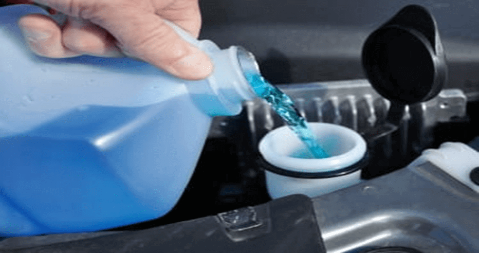 Extra windshield washer fluid