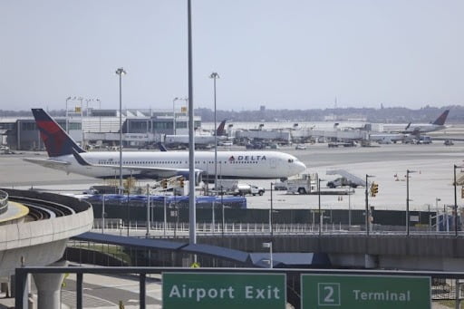 Three women charged with attacking a police officer at New York’s JFK International Airport