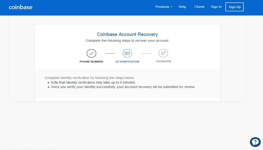 Recovering the Coinbase Account