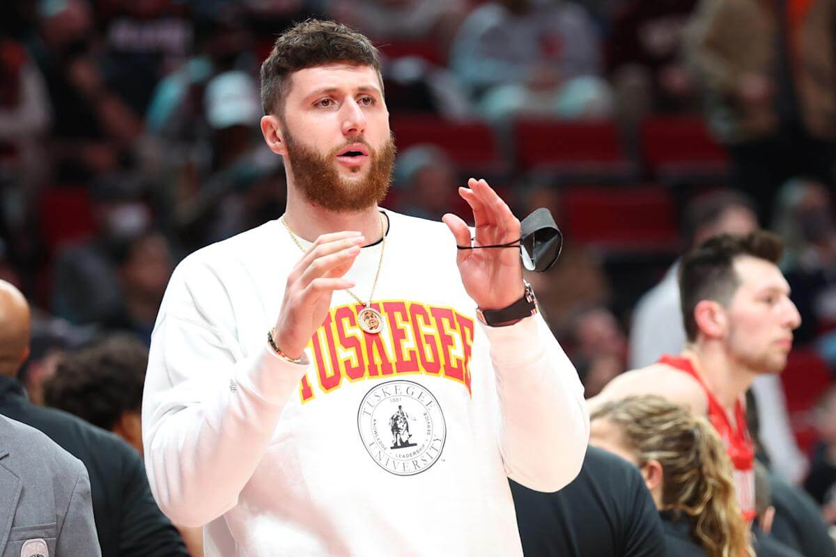 Jusuf Nurkic of the Portland Trail Blazers was fined ,000 for throwing an Indiana Pacers fan’s phone