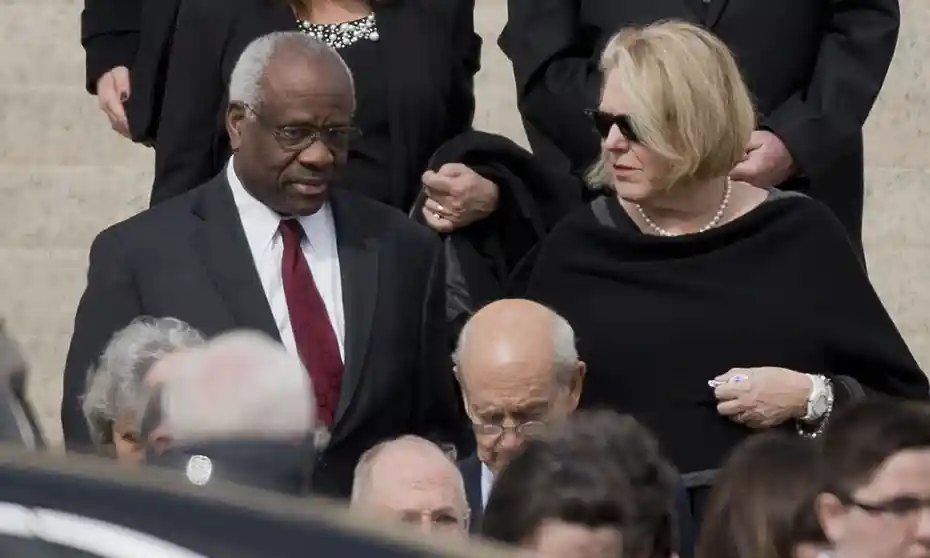 Clarence Thomas should step down from the Supreme Court, and his wife should face criminal charges