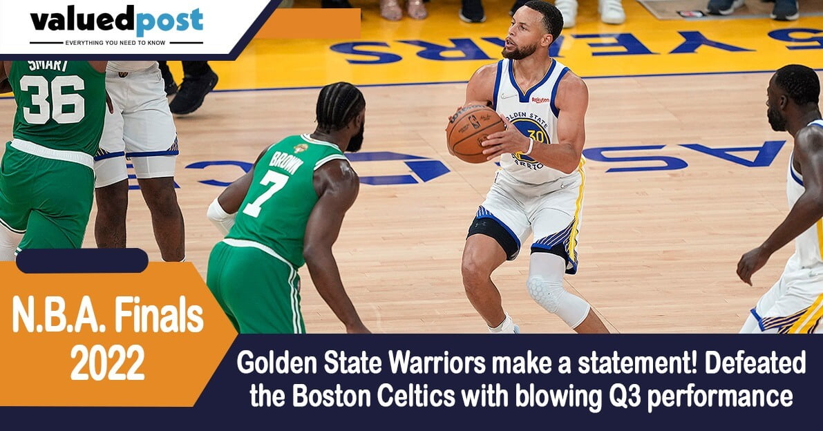 Golden State Warriors defeated the Boston Celtics