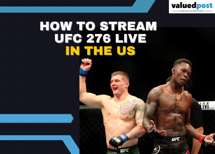 Stream UFC 276 live in the US