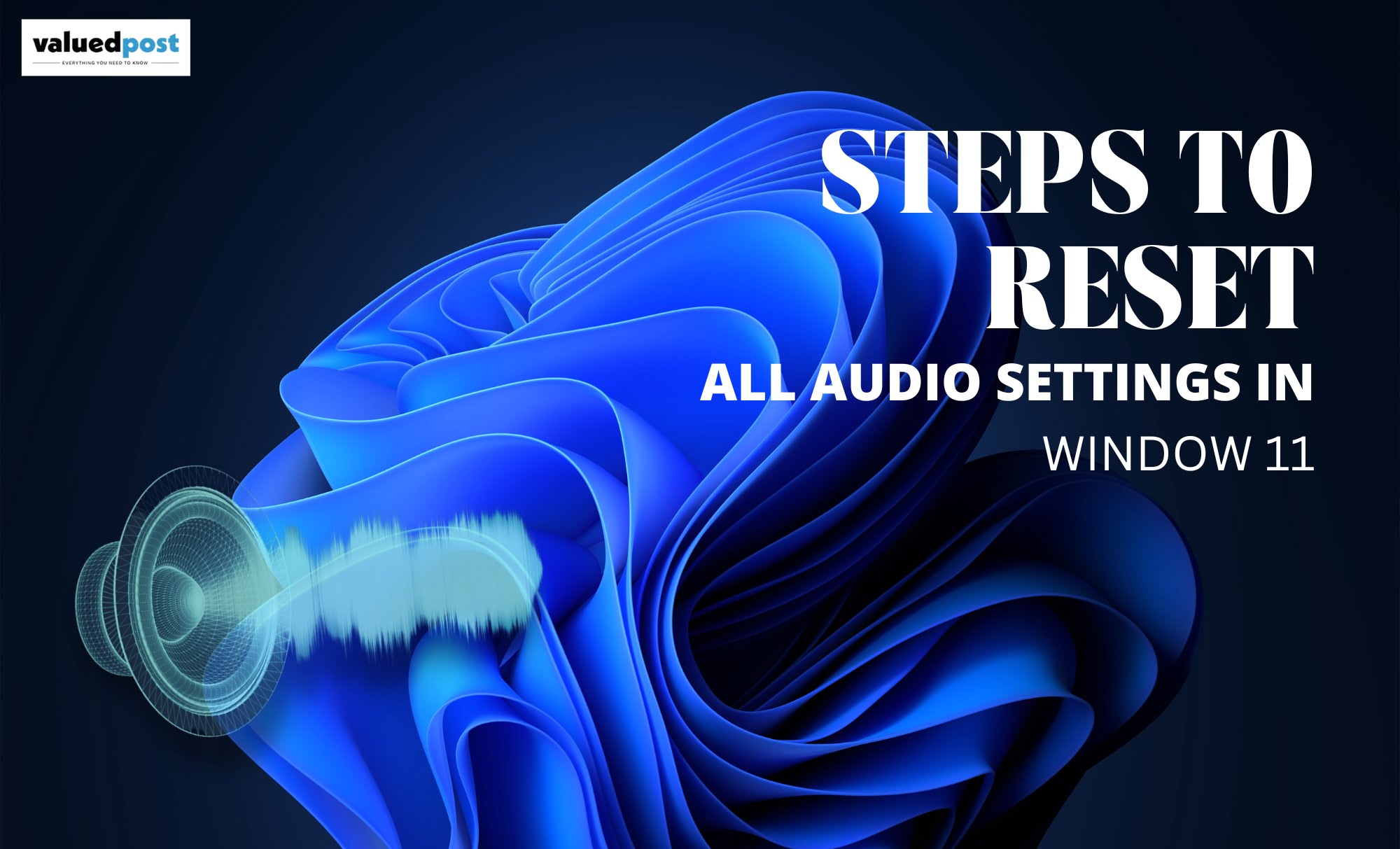 windows 11 reset all audio settings