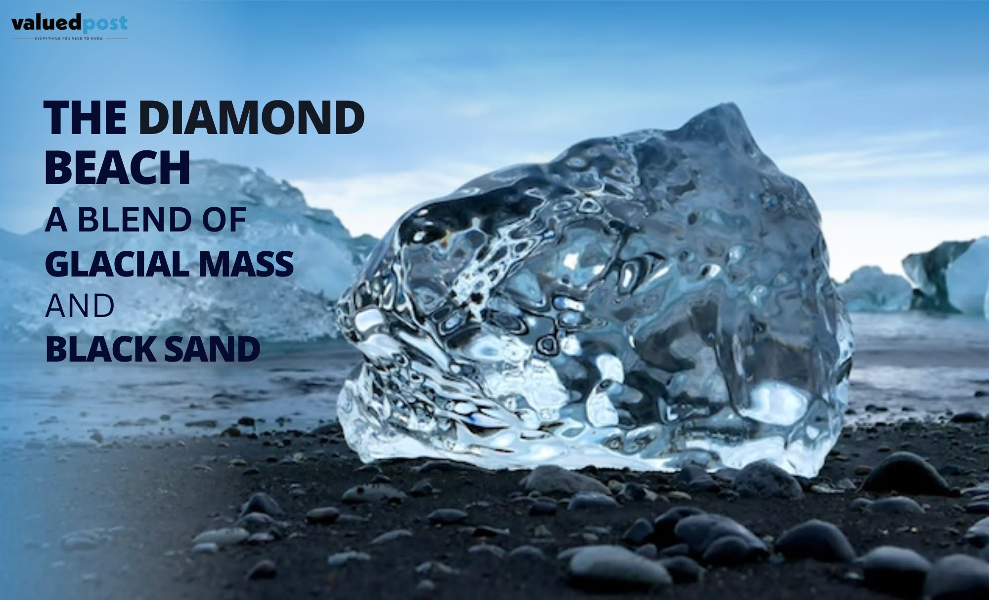 The Diamond Beach: A Blend of Glacial Mass and Black Sand +1-844-957-7060